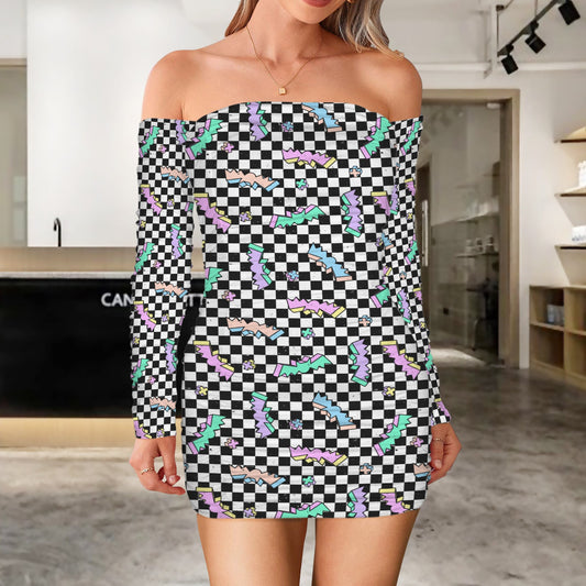 Alt Bat ruched bodycon