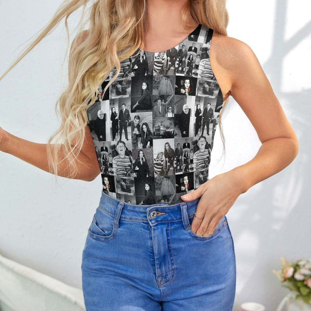 Addams Family Tank Bodysuit spookydoll