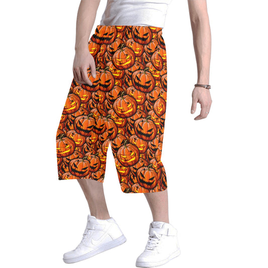 pumpkin spider baggy shorts