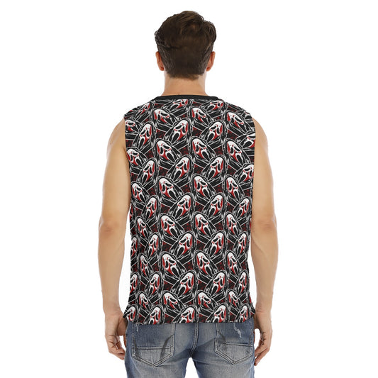 Ghost Face Bloody O-neck Tank Top