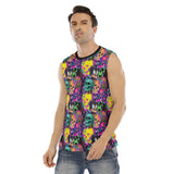 Neon Skull O-neck Tank Top