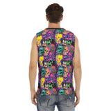 Neon Skull O-neck Tank Top